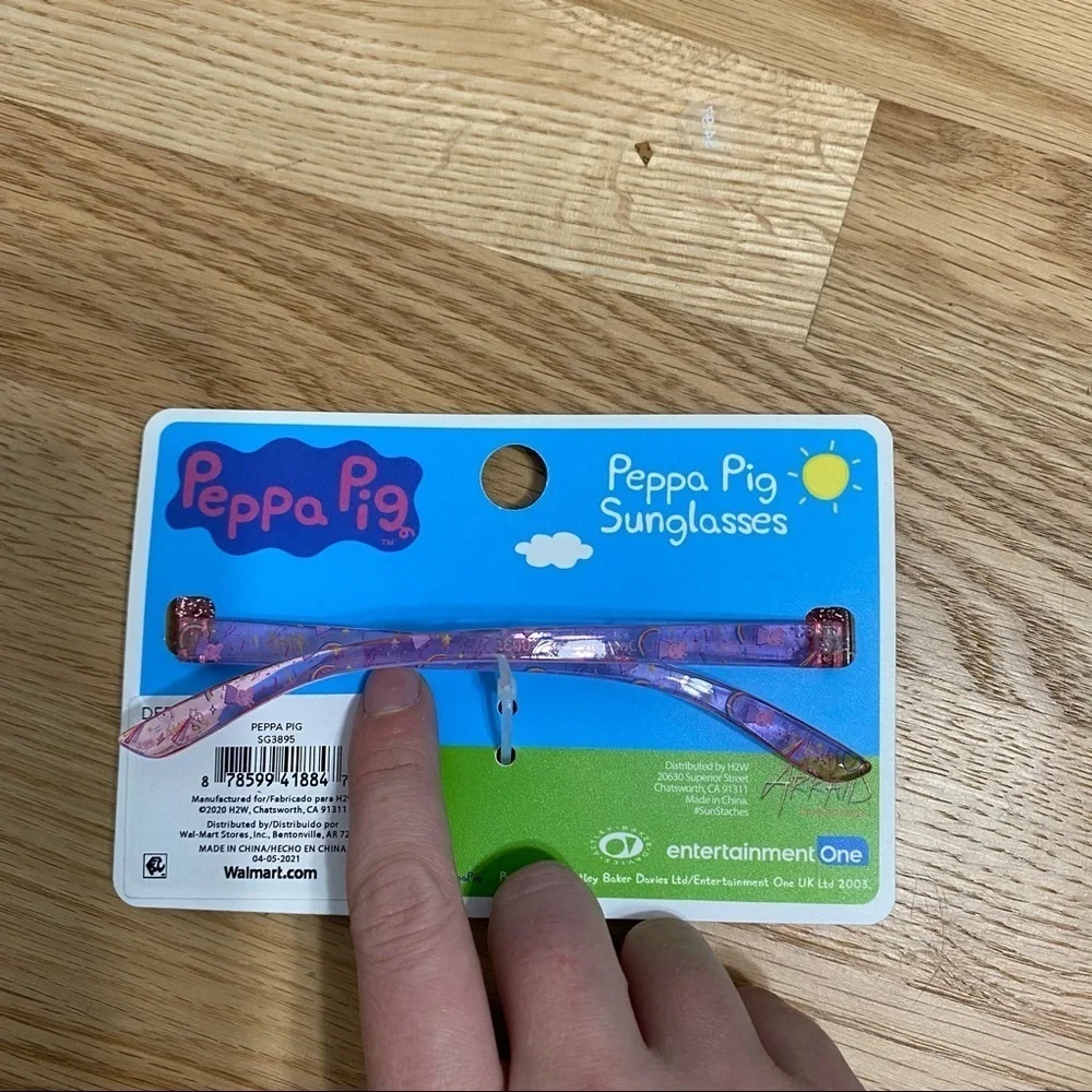 Peppa Pig Sunglasses NWT 100% UV Protection Pink Kids